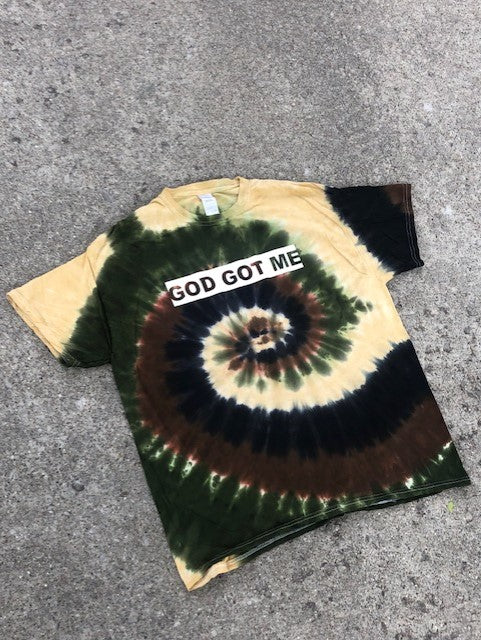 Camouflage Swirl Tie Dye Hoodie 