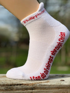 Philippians 4:13 Low Rise Quarter Length Socks