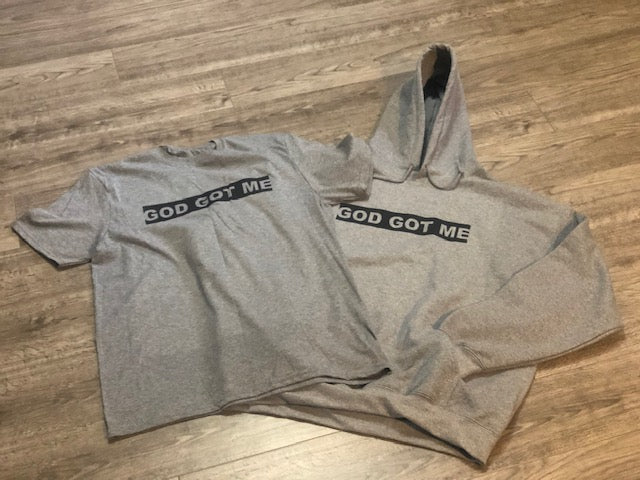 Heather Gray/Black OG Box Logo Tee + Hoodie Bundle