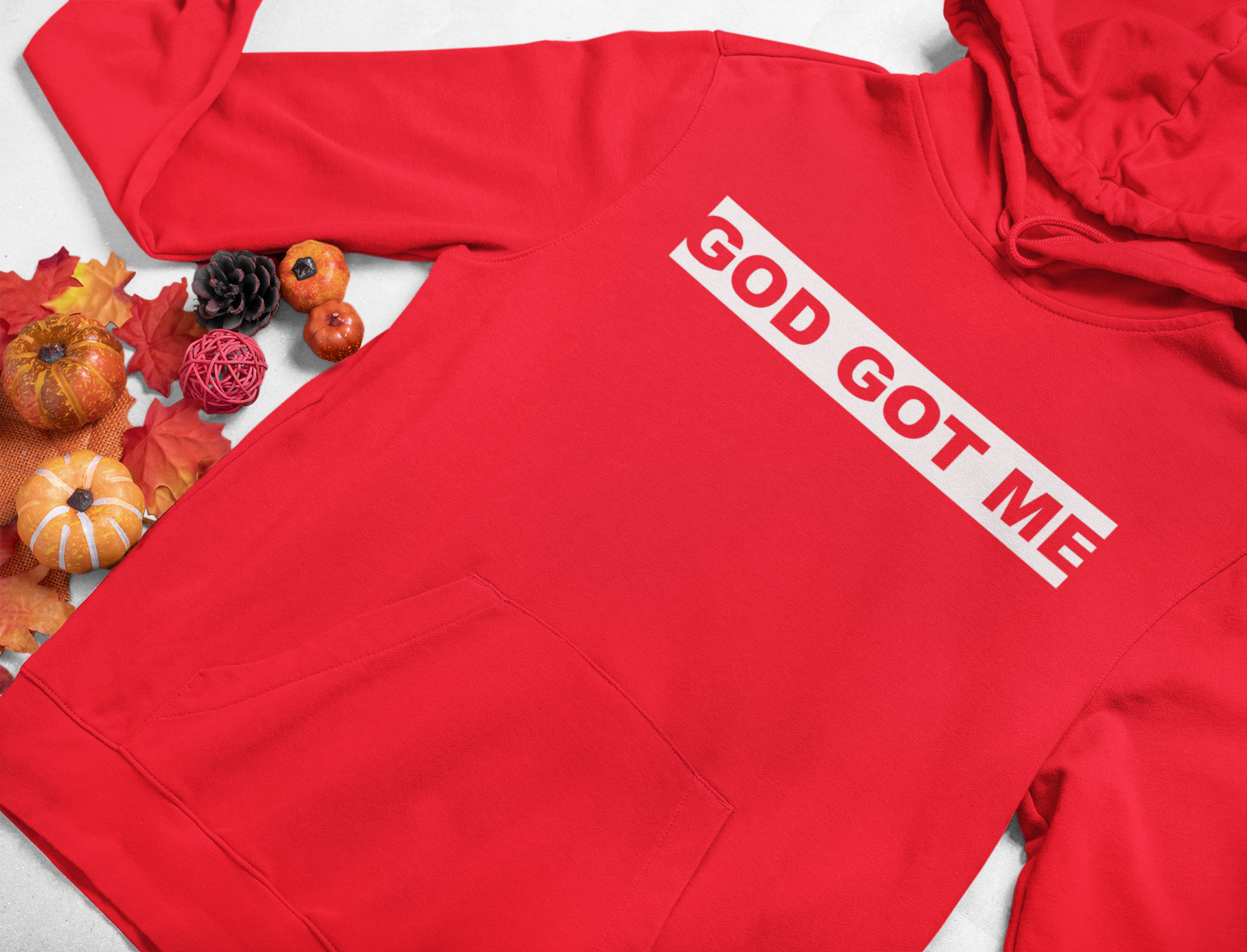 God is Supreme Red Box Christian Hoodie – God Is Supreme